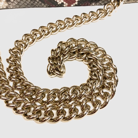 NWOT Kate Spade Reece Park Marci Snakeskin Shoulder/Crossbody Bag - Picture 2 of 16